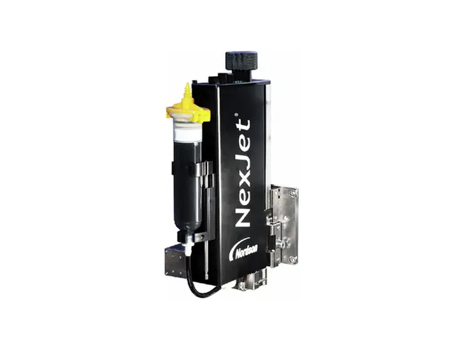 ReadiSet püskürtme kartuşlu ASYMTEK NexJet NJ-8 Jet Dağıtım Sistemi.